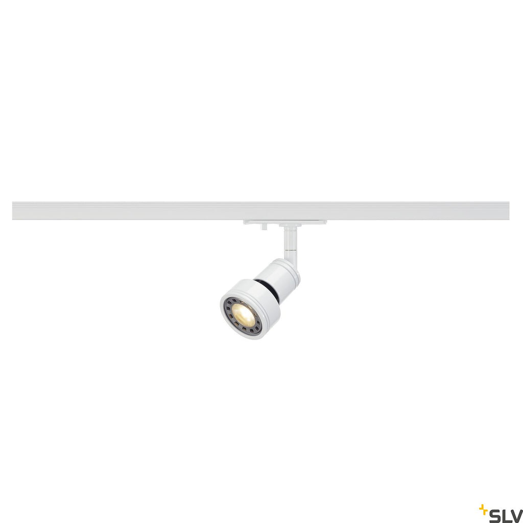SLV PURI lamp head, white, GU10, max. 50W, incl. 1-circuit adapter 143391
