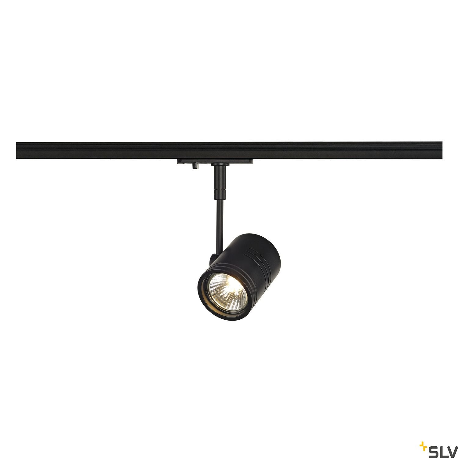 SLV BIMA I lamp head, black, GU10, max. 50W, incl. 1-circuit adapter 143440