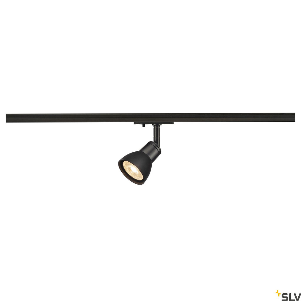 Black Track Light Fitting SLV PURIA SPOT, GU10, 143450
