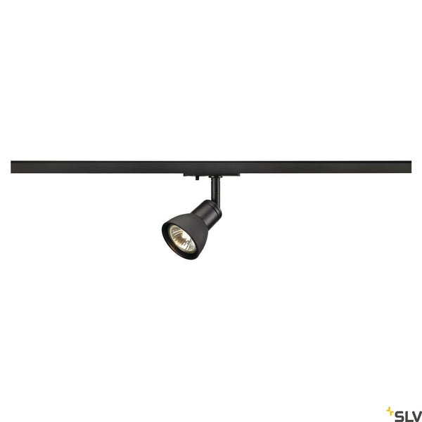 Black Track Light Fitting SLV PURIA SPOT, GU10, 143450