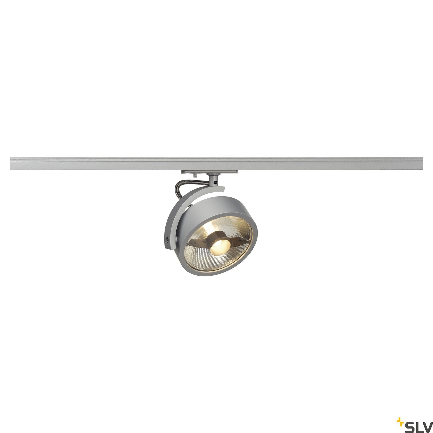 SLV KALU TRACK QPAR111 lamp head, silver-grey, incl. 1-circuit adapter 143544