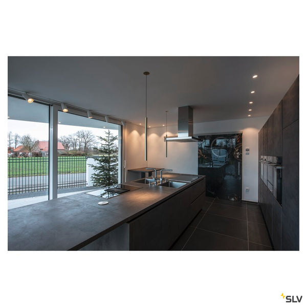 SLV NEW TRIA® UNIVERSAL 68, recessed ceiling light, 2500/3000/4000K, 60°, IP 20, round, white 1007435