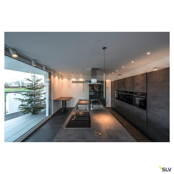 SLV NEW TRIA® UNIVERSAL 68, recessed ceiling light, 2500/3000/4000K, 60°, IP 20, round, white 1007435