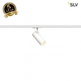 SLV HELIA 50 LED Spot for 1 circuit High-voltage Track System, 3000K, white, 35°, incl. 1 circuit adapter 143581
