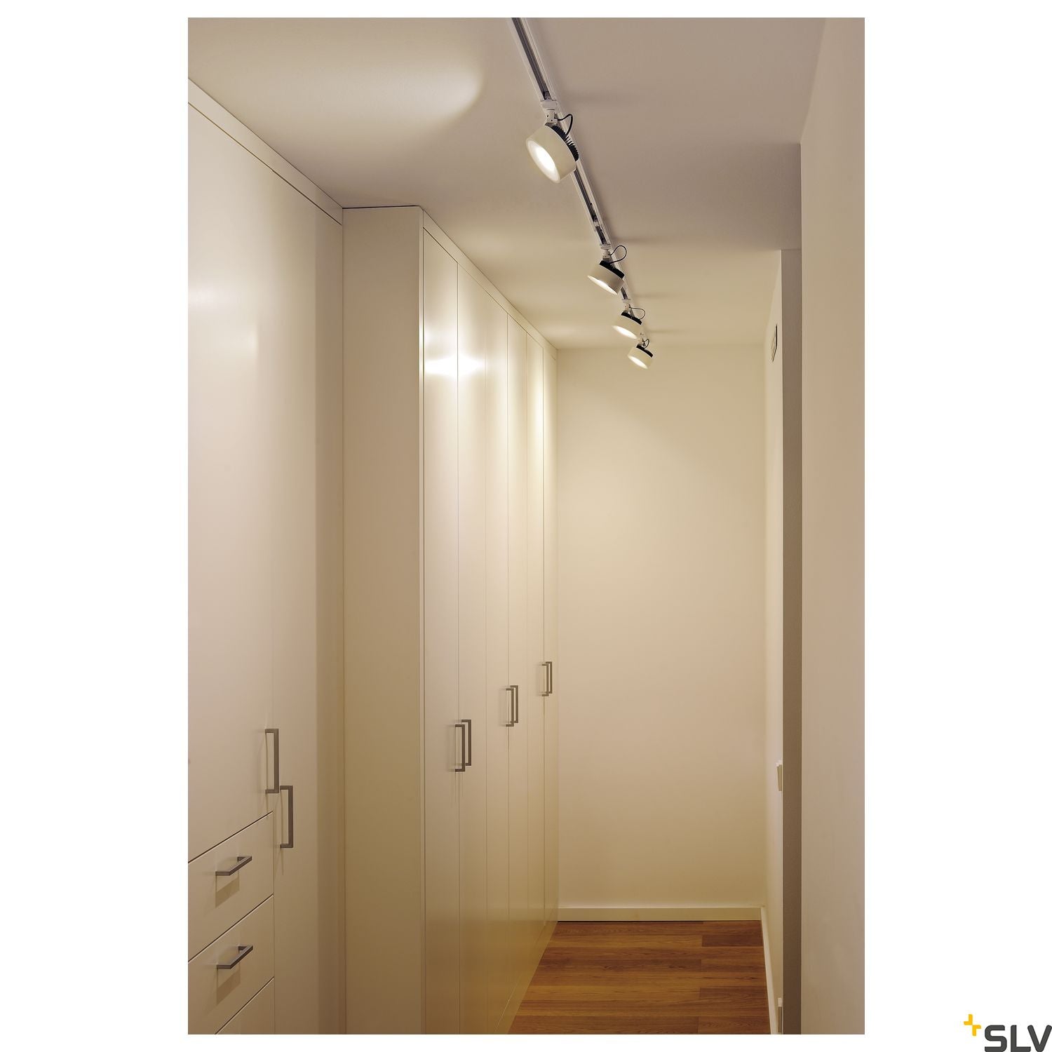 SLV KALU TRACK LEDDISK SPOT, white , 3000K, incl. 1-circuit adapter 143731