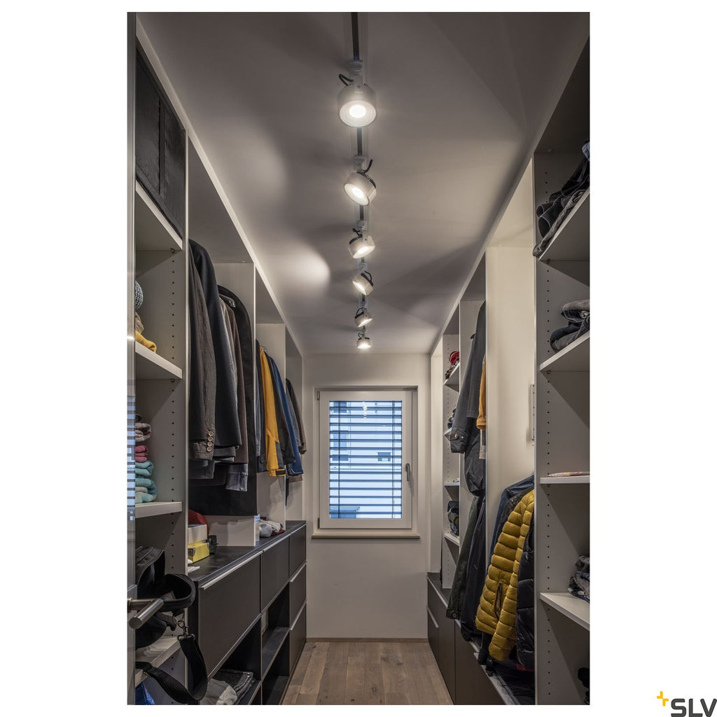 White LED SLV KALU TRACK SPOT, 3000K, for Single Circuit White Track Lighting, 143731
