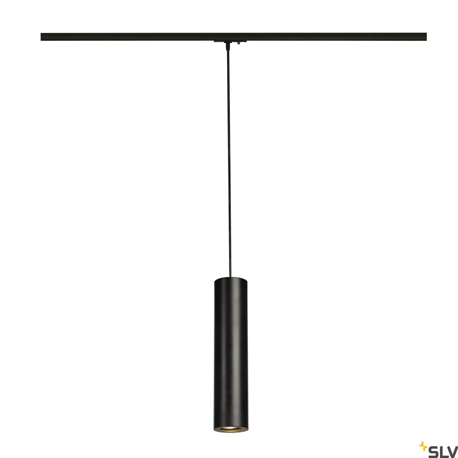 SLV ENOLA_B PD-1 pendant, black, GU10, max. 50W, incl. 1-circuit adapter 143960