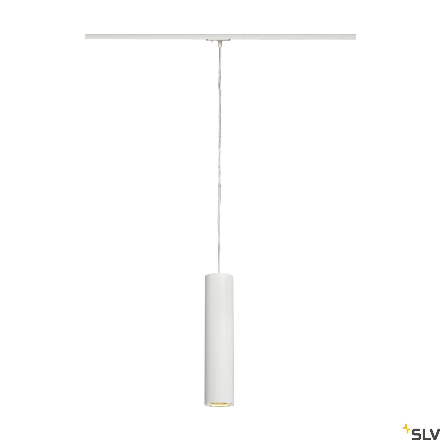 SLV ENOLA_B PD-1 pendant, white, GU10, max. 50W, incl. 1-circuit adapter 143961