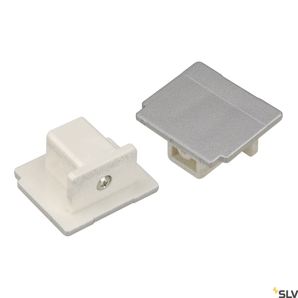 SLV EUTRAC end cap for 3-circuit track, silver-grey 145594