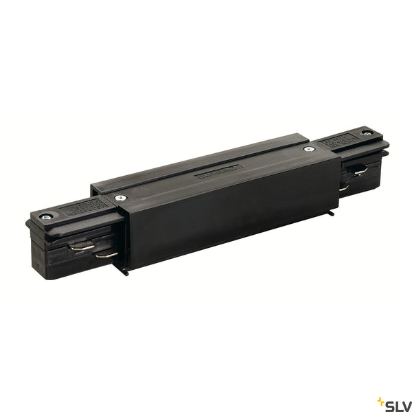 SLV EUTRAC longitudinal connector, with feed-in capability, black 145660