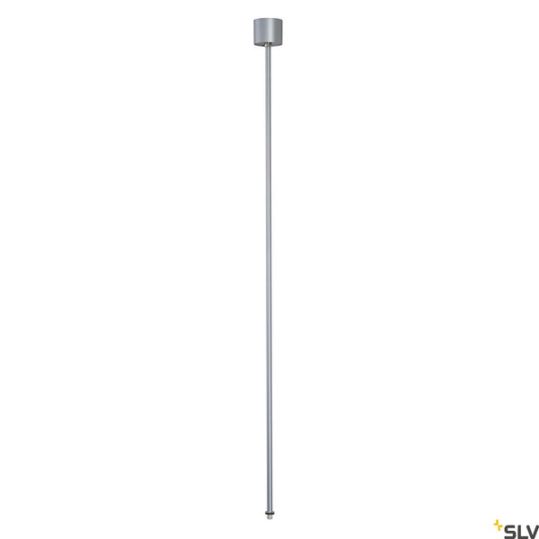 SLV EUTRAC pendant suspension for 3-circuit track, silver-grey, 120cm 145714