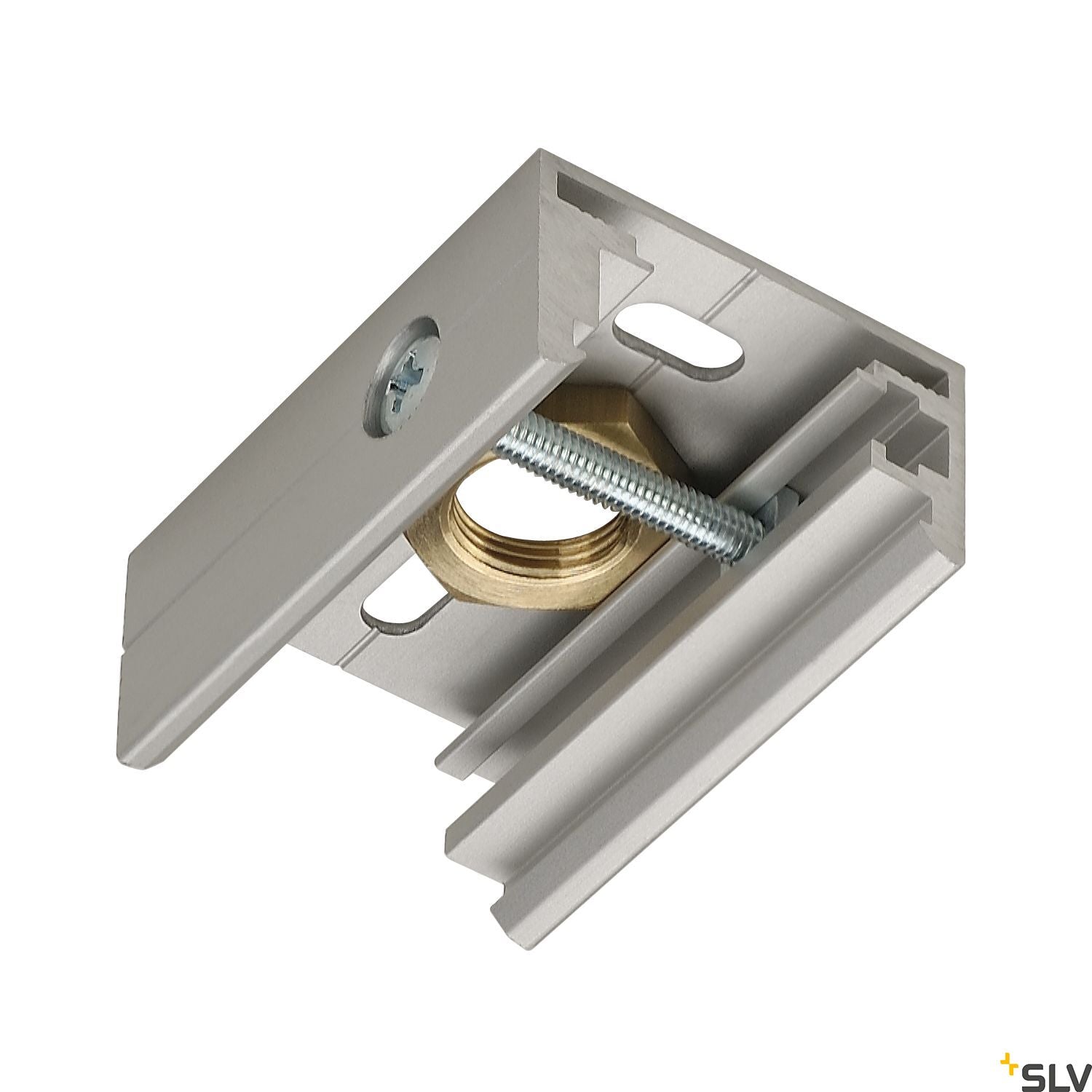 SLV EUTRAC pendant clip for 3-circuit track, M13, silver-grey 145734