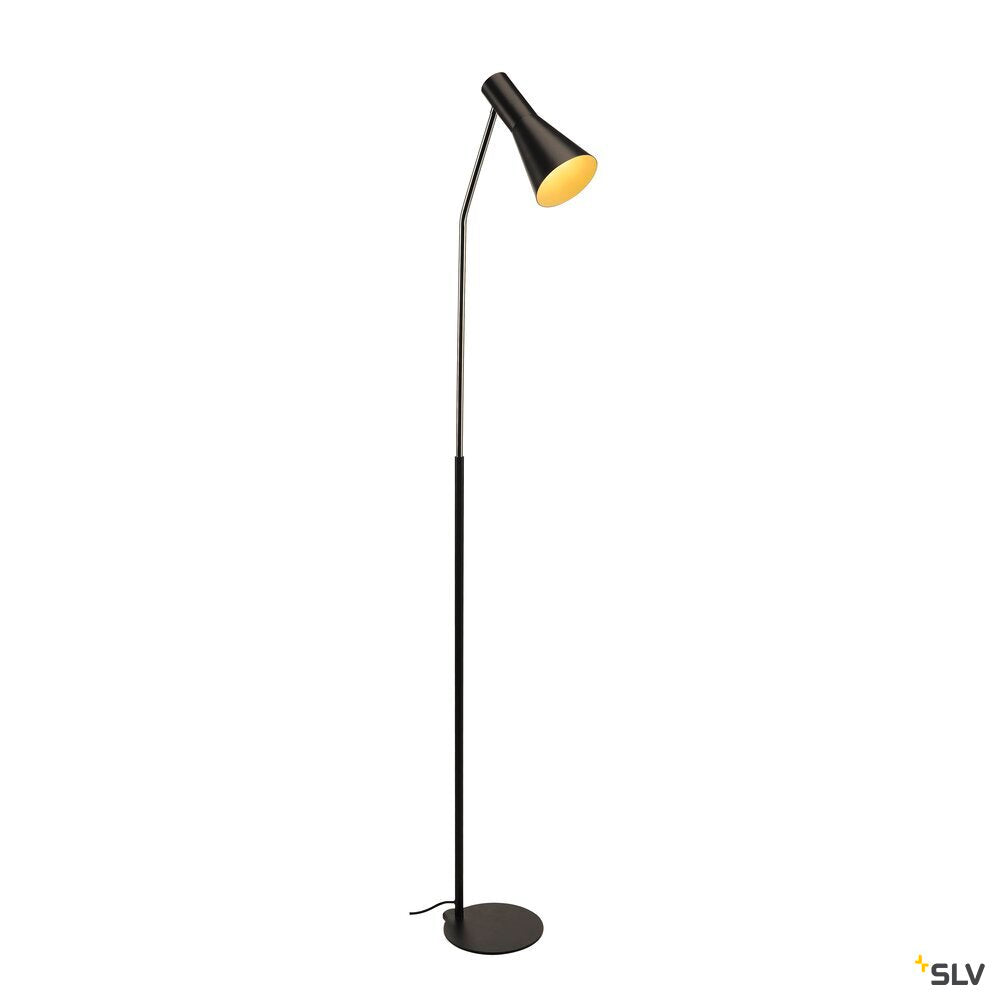 SLV PHELIA, floor stand, A60, black, max. 23 W 146010