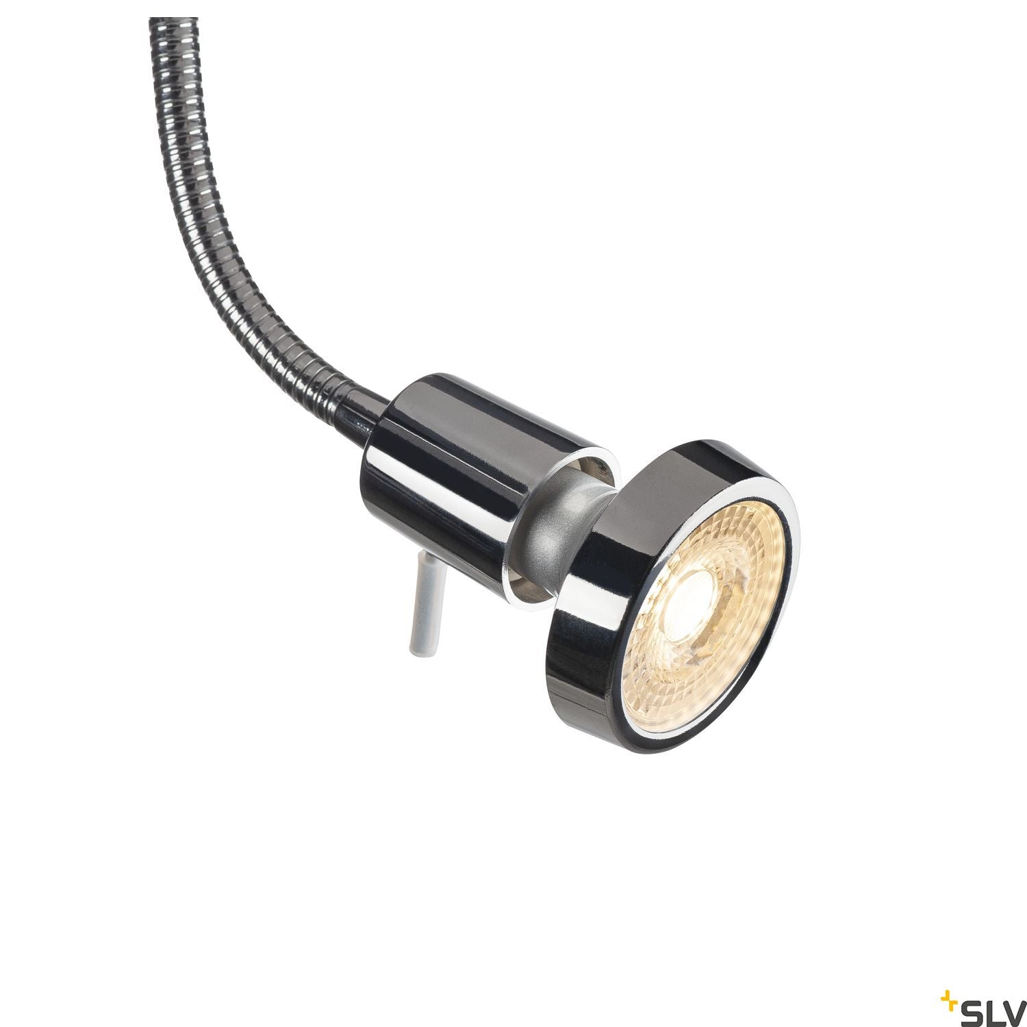 SLV DIO FLEX PLATE GU10 wall light , chrome, GU10, max. 50W, incl. switch 146692