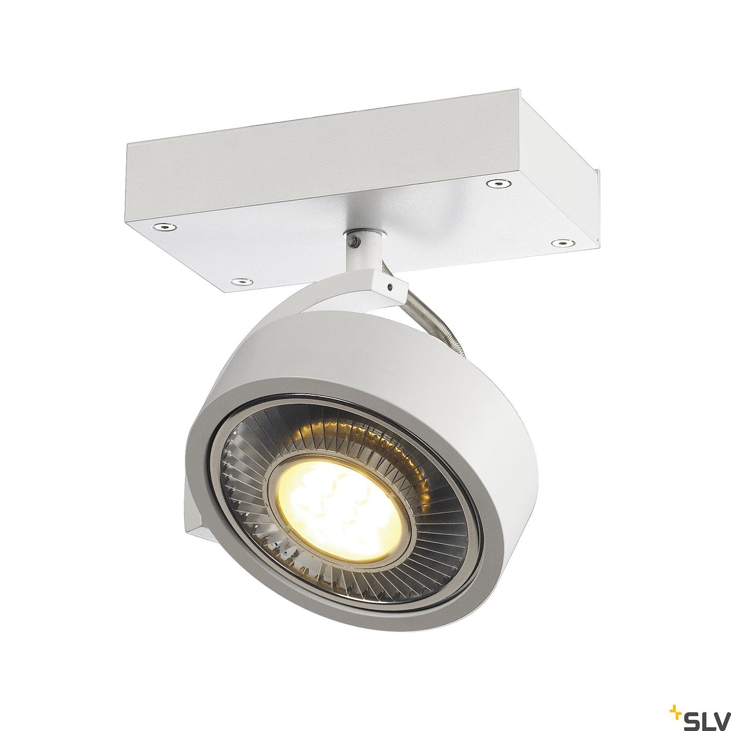 SLV KALU 1 QPAR ceiling light, matt white, ES111, max. 75W 147301