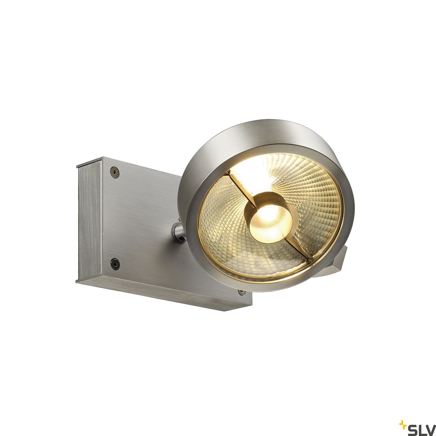 SLV KALU 1 QPAR ceiling light, alu brushed, ES111, max. 75W 147306
