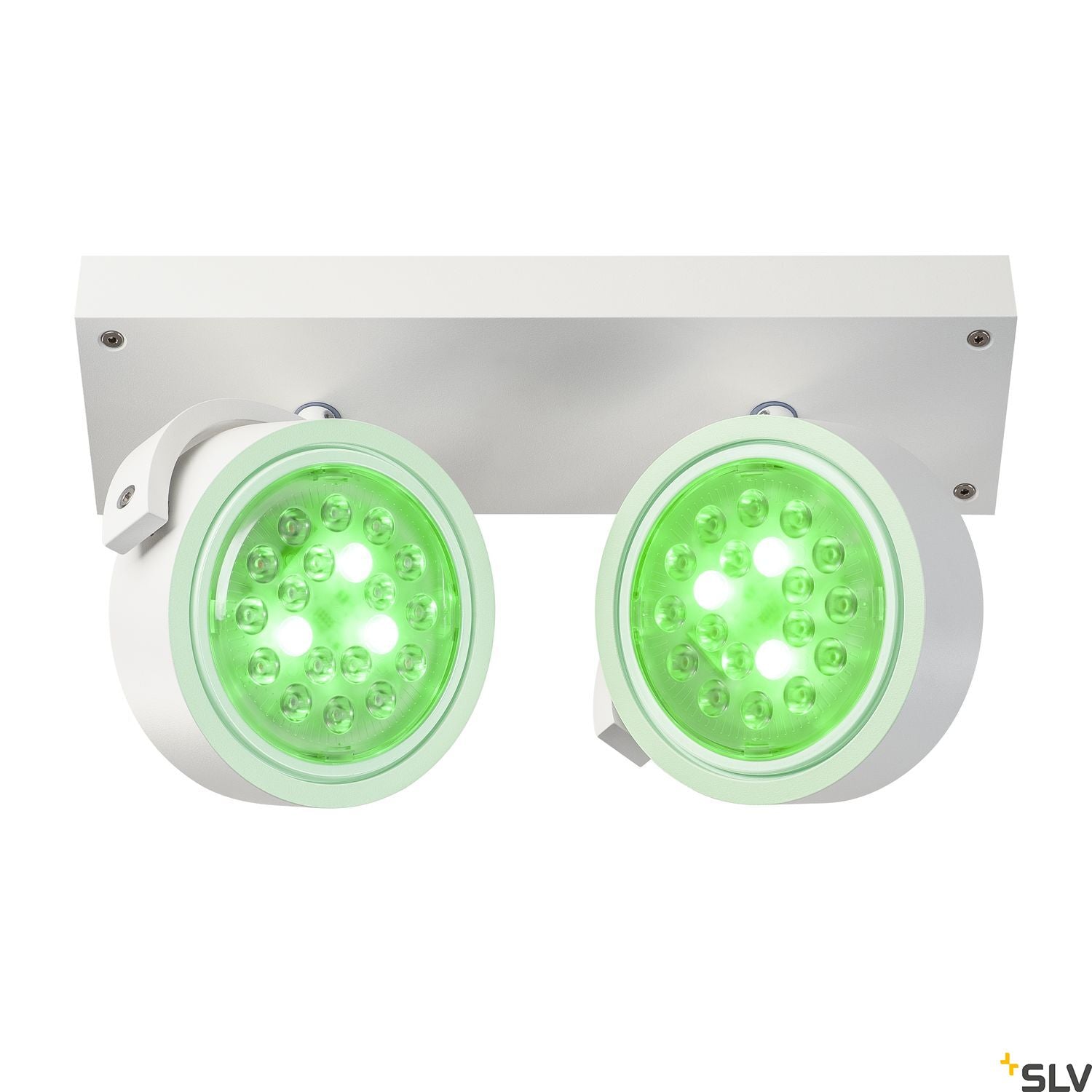 SLV KALU 2 QPAR ceiling light, matt white, 2x ES111, max. 2x 75W 147311