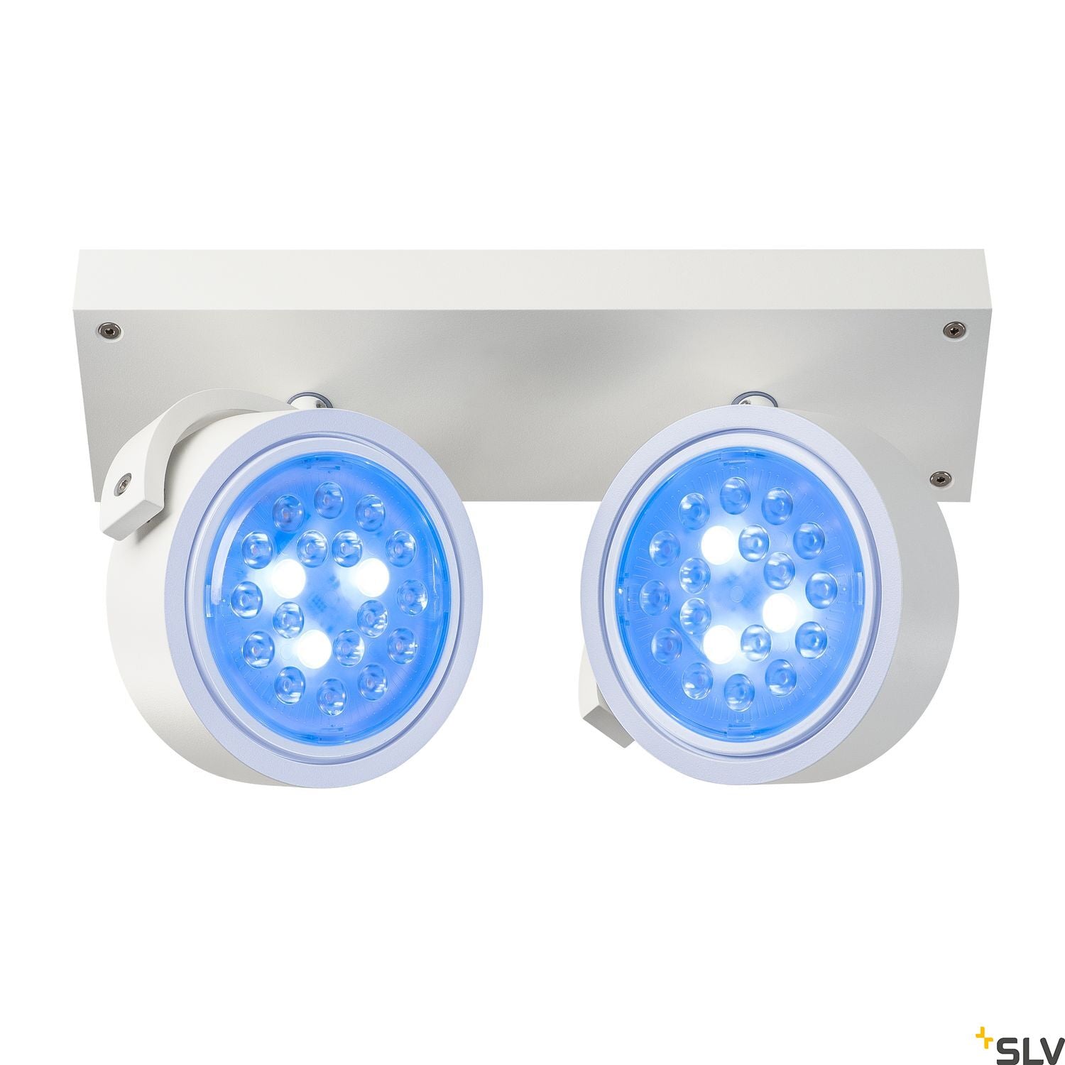 SLV KALU 2 QPAR ceiling light, matt white, 2x ES111, max. 2x 75W 147311