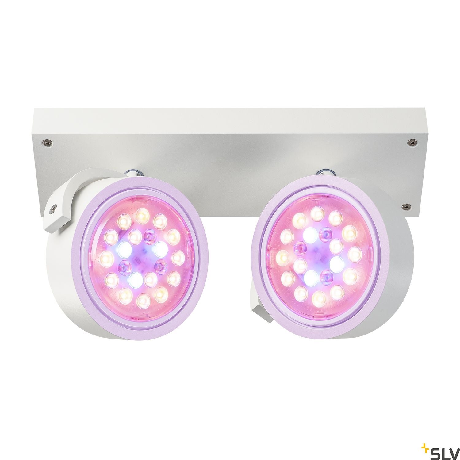 SLV KALU 2 QPAR ceiling light, matt white, 2x ES111, max. 2x 75W 147311