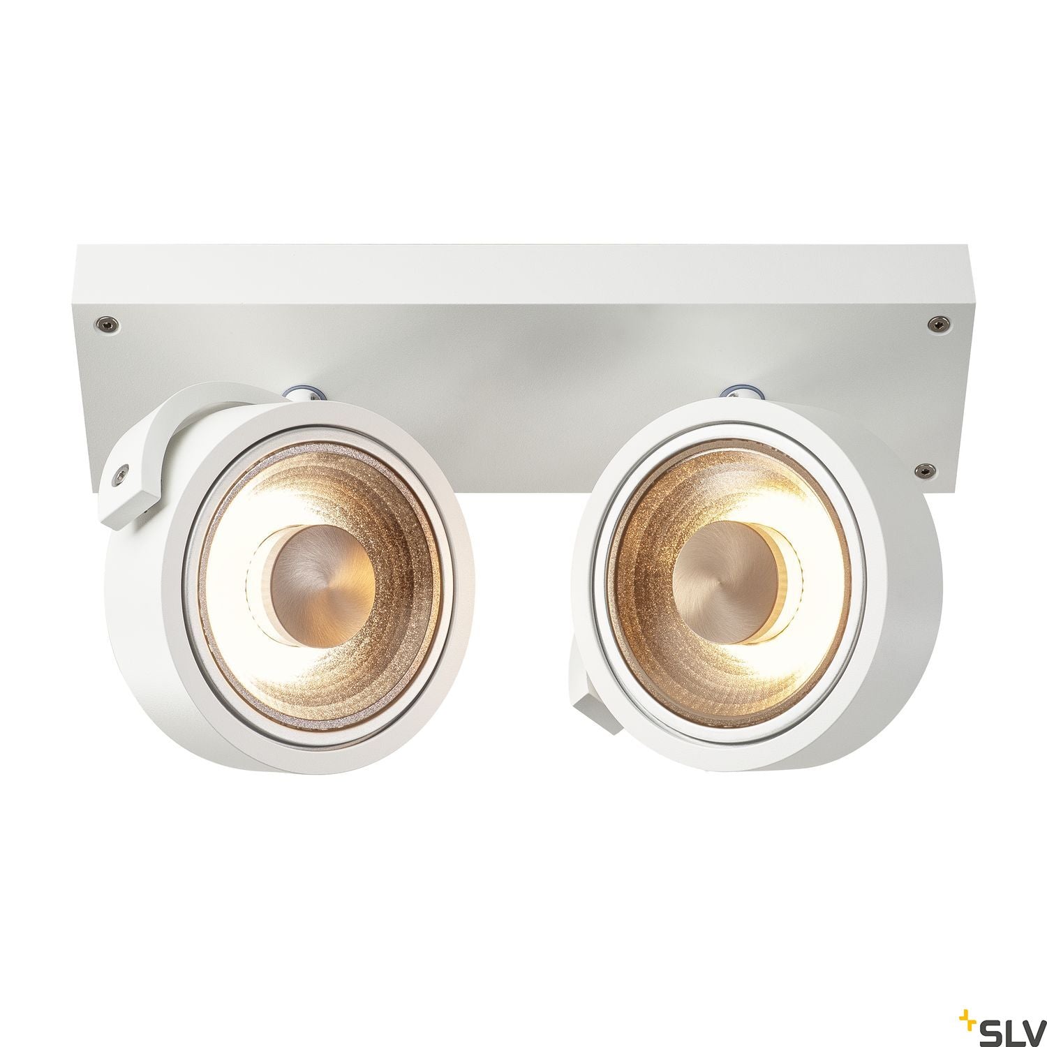 SLV KALU 2 QPAR ceiling light, matt white, 2x ES111, max. 2x 75W 147311