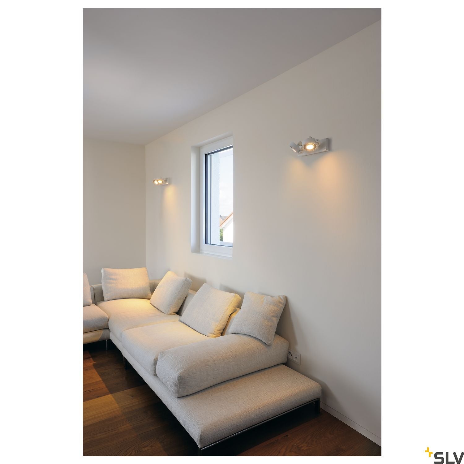 SLV KALU 2 QPAR ceiling light, matt white, 2x ES111, max. 2x 75W 147311
