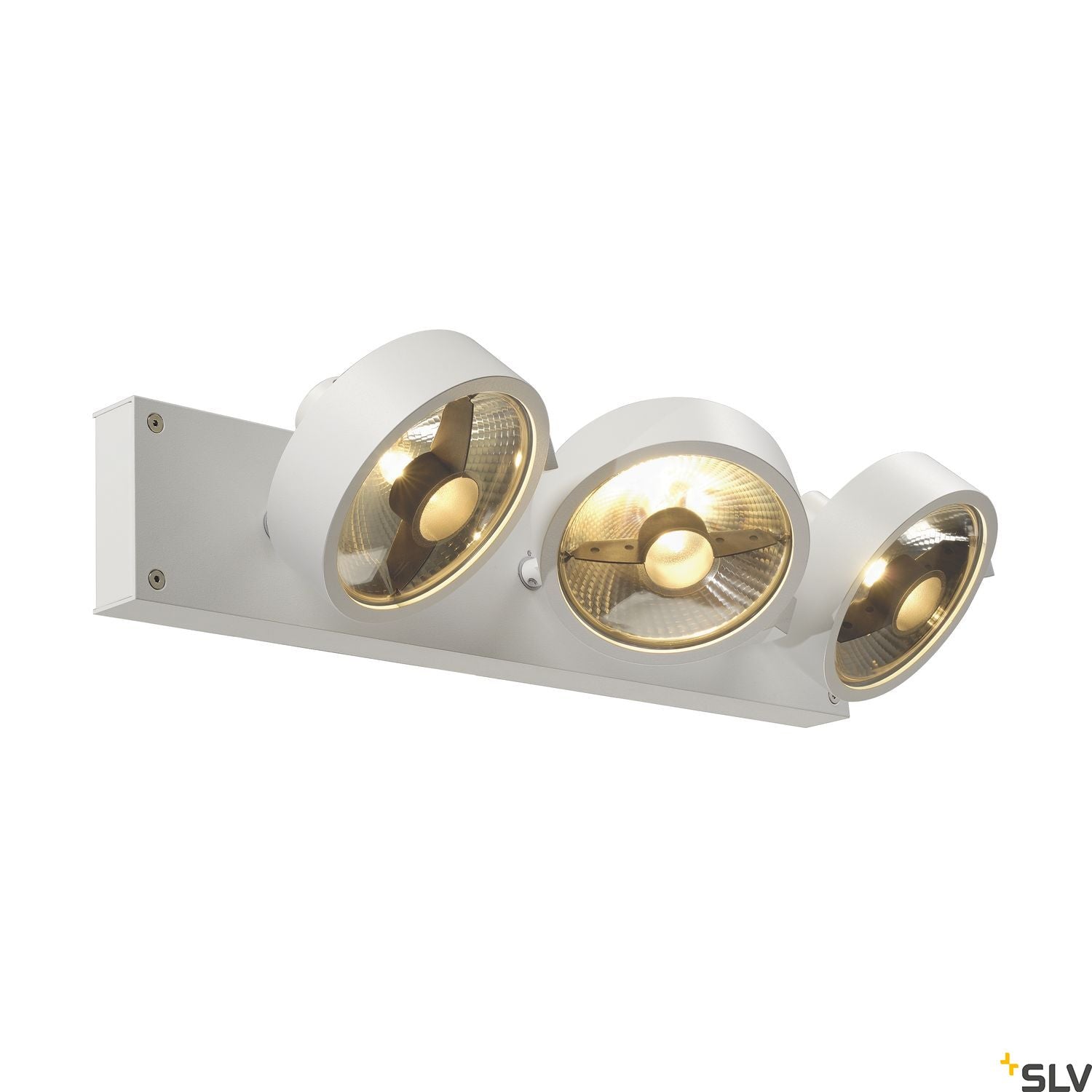 SLV KALU 3 QPAR ceiling light, matt white, 3x ES111, max. 3x 75W 147321