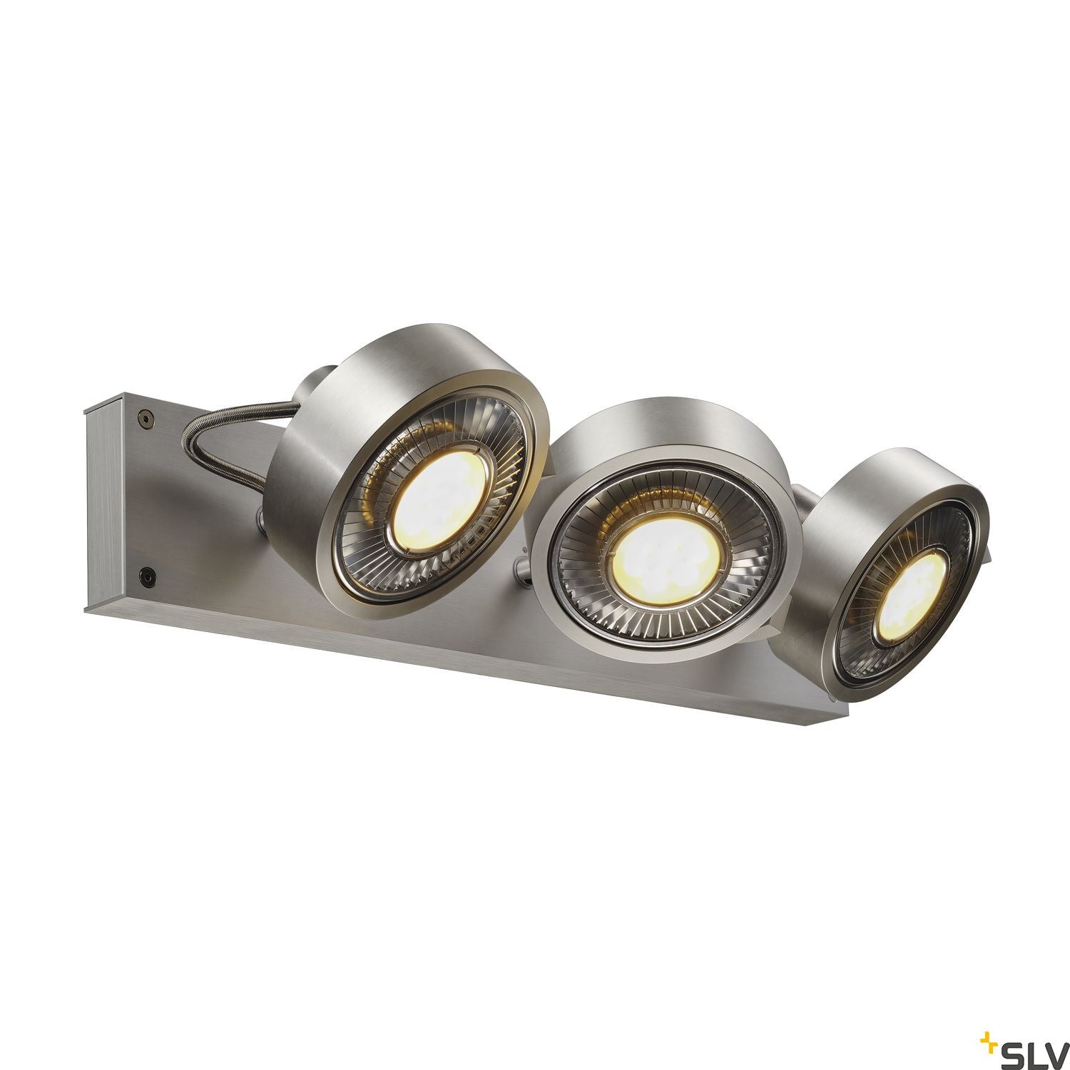 SLV KALU 3 QPAR ceiling light, alu brushed, 3x ES111, max. 3x 75W 147326