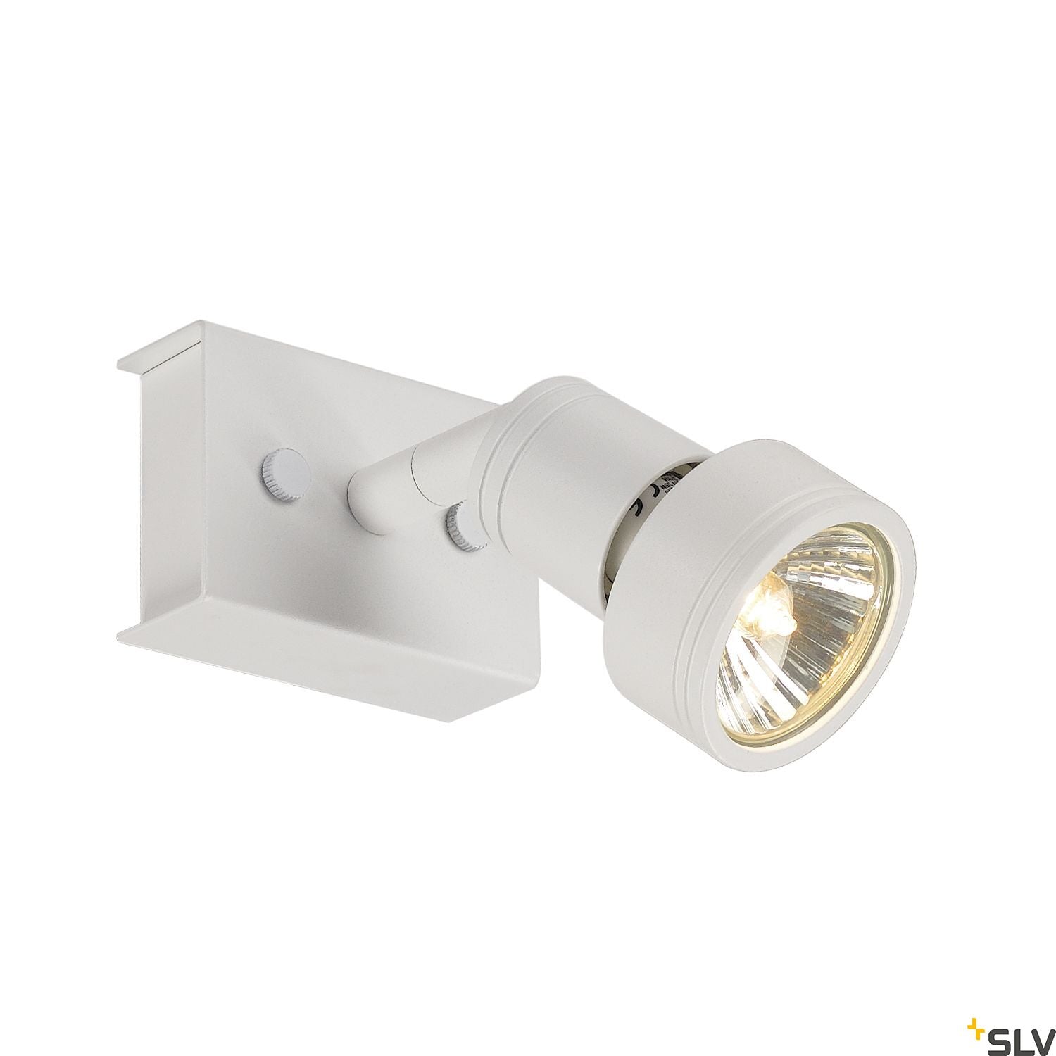 SLV PURI 1 ceiling light, matt white, GU10, max. 50W, incl. deco ring 147361