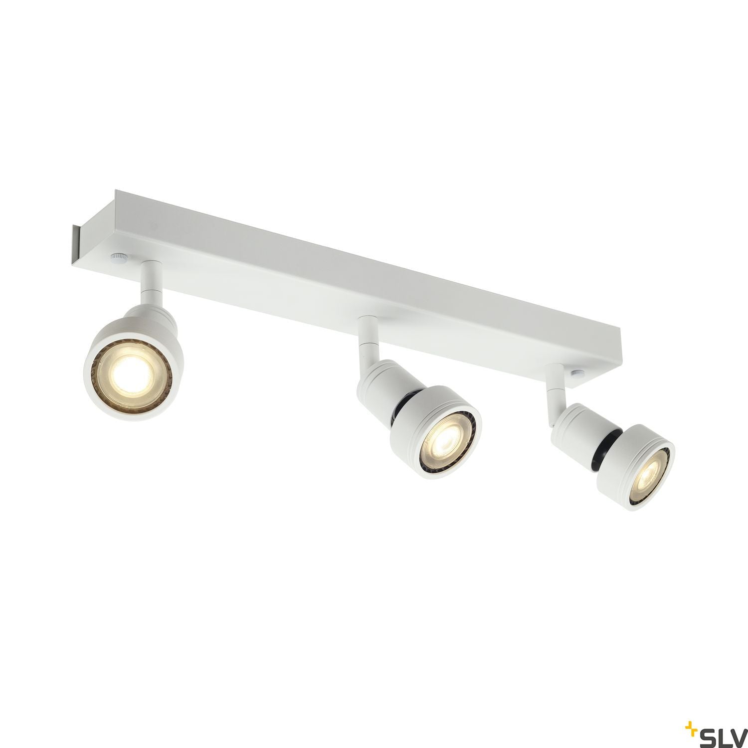 SLV PURI 3 ceiling light, matt white, 3x GU10, max. 3x 50W, incl. deco ring 147381