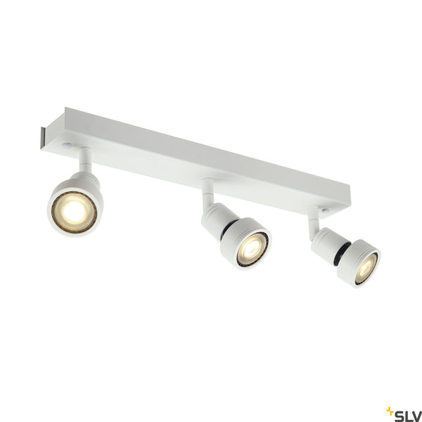 SLV PURI 3 ceiling light, matt white, 3x GU10, max. 3x 50W, incl. deco ring 147381