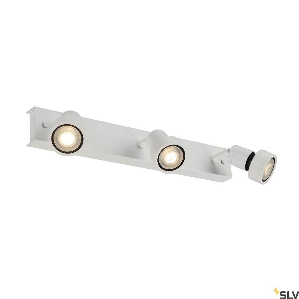 SLV PURI 3 ceiling light, matt white, 3x GU10, max. 3x 50W, incl. deco ring 147381