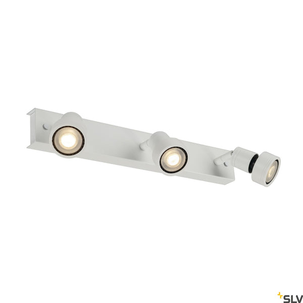 SLV PURI 3 ceiling light, matt white, 3x GU10, max. 3x 50W, incl. deco ring 147381