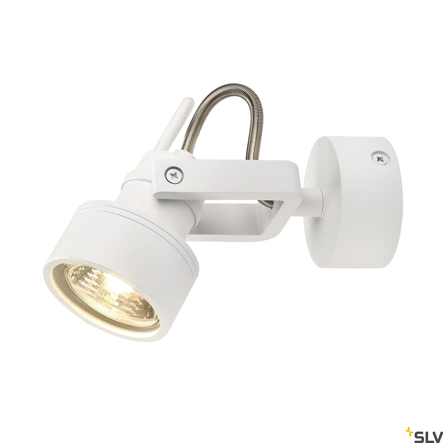 SLV INDA SPOT GU10 wall and ceiling light, matt white, max. 50W 147551