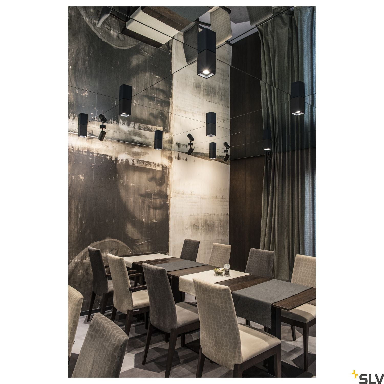 SLV Plaster ceiling light, CL-1, square, white plaster, GU10, max. 35W 148004