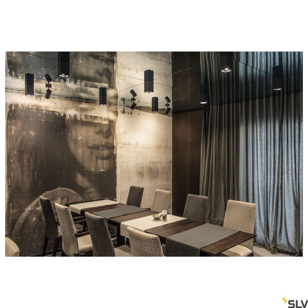 SLV Plaster ceiling light, CL-1, square, white plaster, GU10, max. 35W 148004