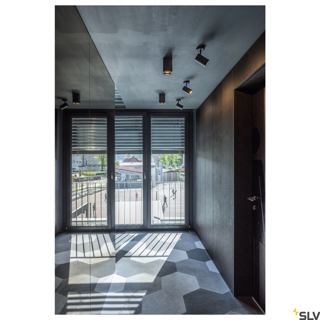 SLV Plaster ceiling light, CL-1, square, white plaster, GU10, max. 35W 148004