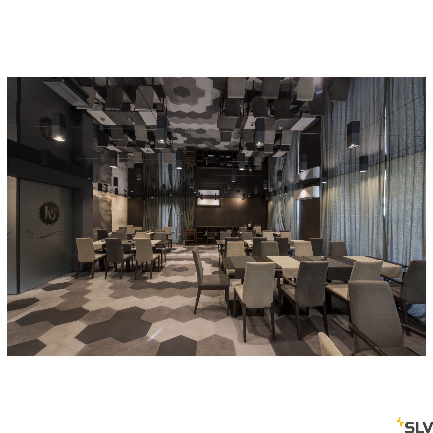 SLV Plaster ceiling light, CL-1, square, white plaster, GU10, max. 35W 148004