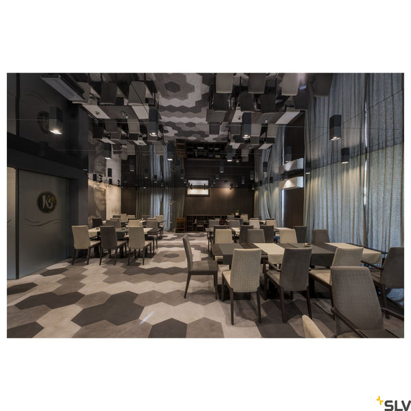 SLV Plaster ceiling light, CL-1, square, white plaster, GU10, max. 35W 148004