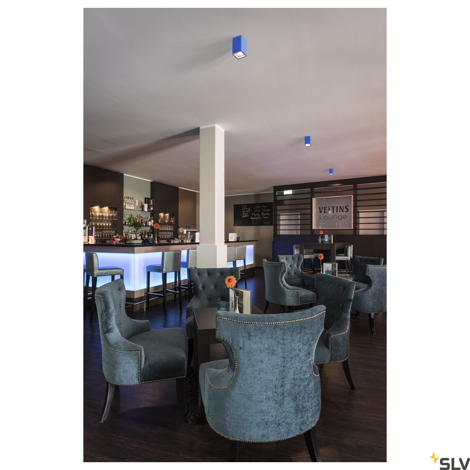 SLV Plaster ceiling light, CL-1, square, white plaster, GU10, max. 35W 148004