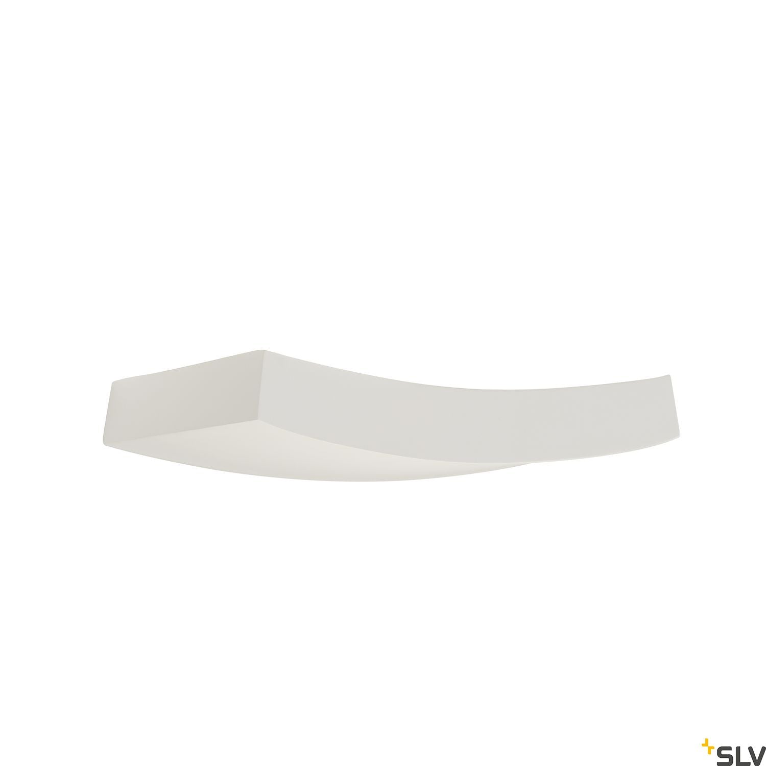 SLV Wall light, GL 102 CURVE, white plaster, R7s 78mm, max. 100W 148012