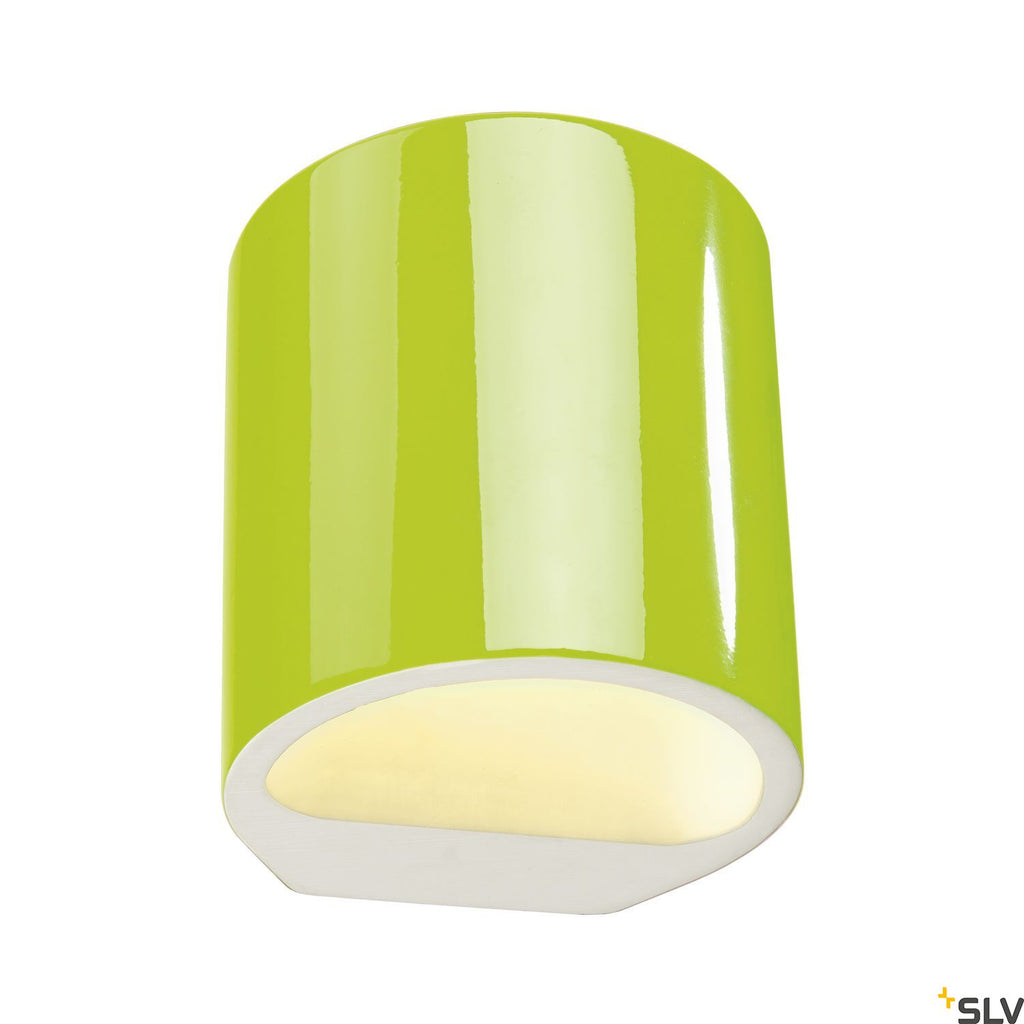 SLV Plaster wall light, GL 104 ROUND, white plaster, G9, max. 42W 148016