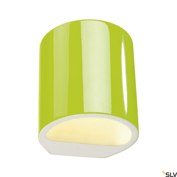 SLV Plaster wall light, GL 104 ROUND, white plaster, G9, max. 42W 148016