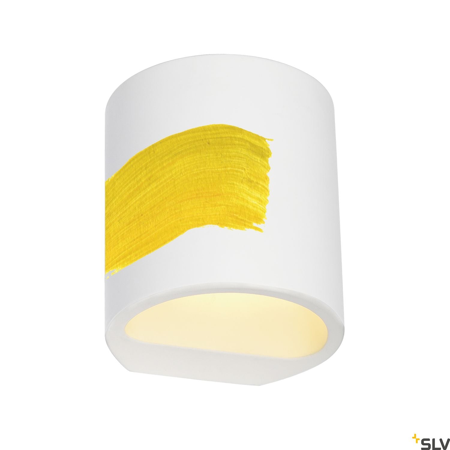 SLV Plaster wall light, GL 104 ROUND, white plaster, G9, max. 42W 148016