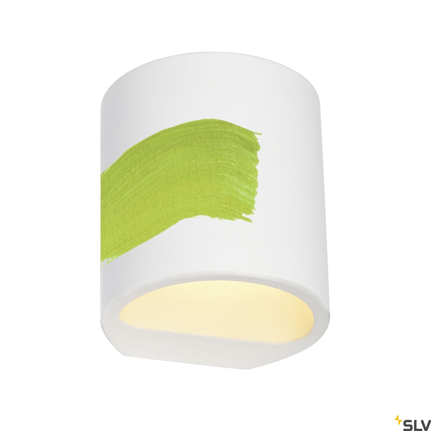 SLV Plaster wall light, GL 104 ROUND, white plaster, G9, max. 42W 148016