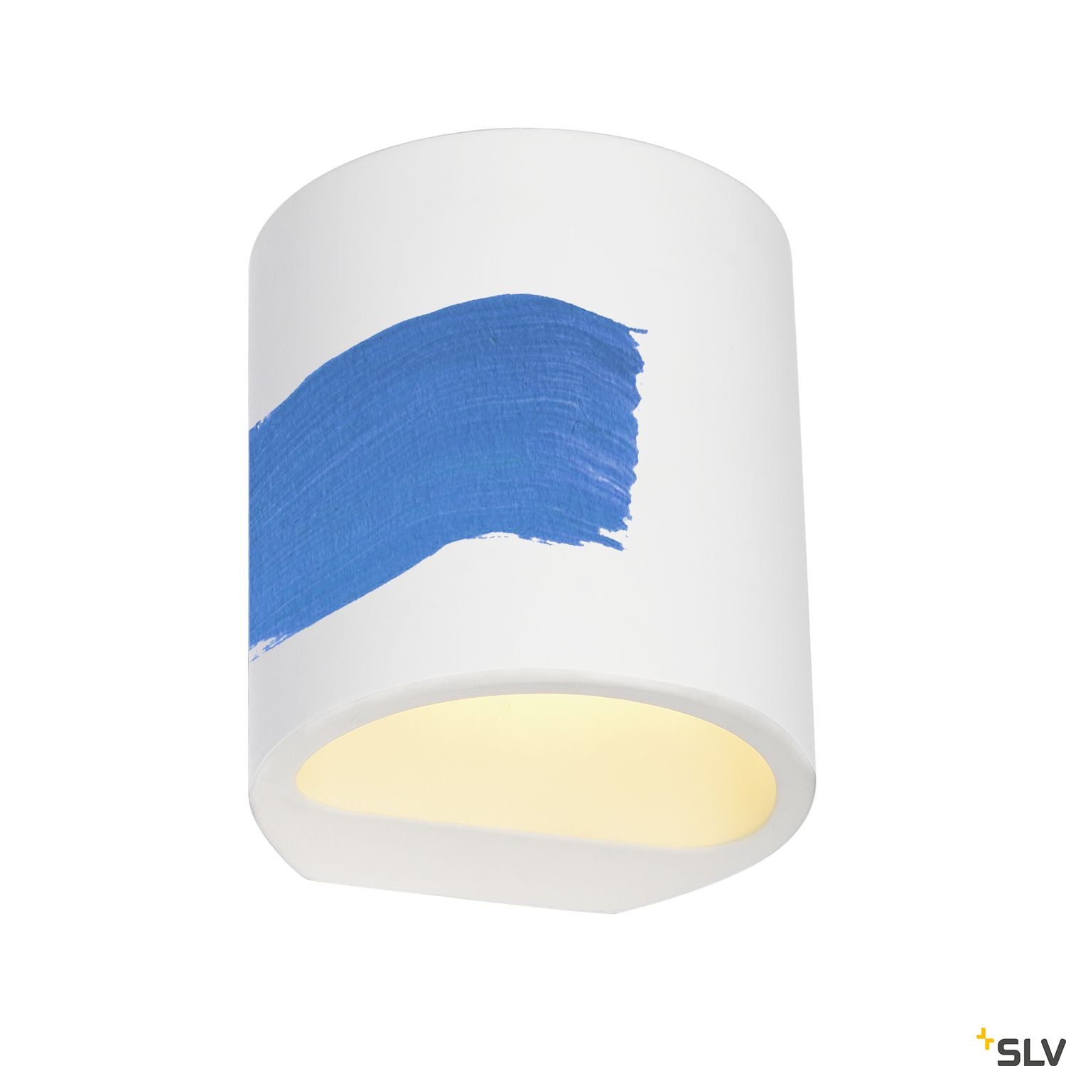 SLV Plaster wall light, GL 104 ROUND, white plaster, G9, max. 42W 148016