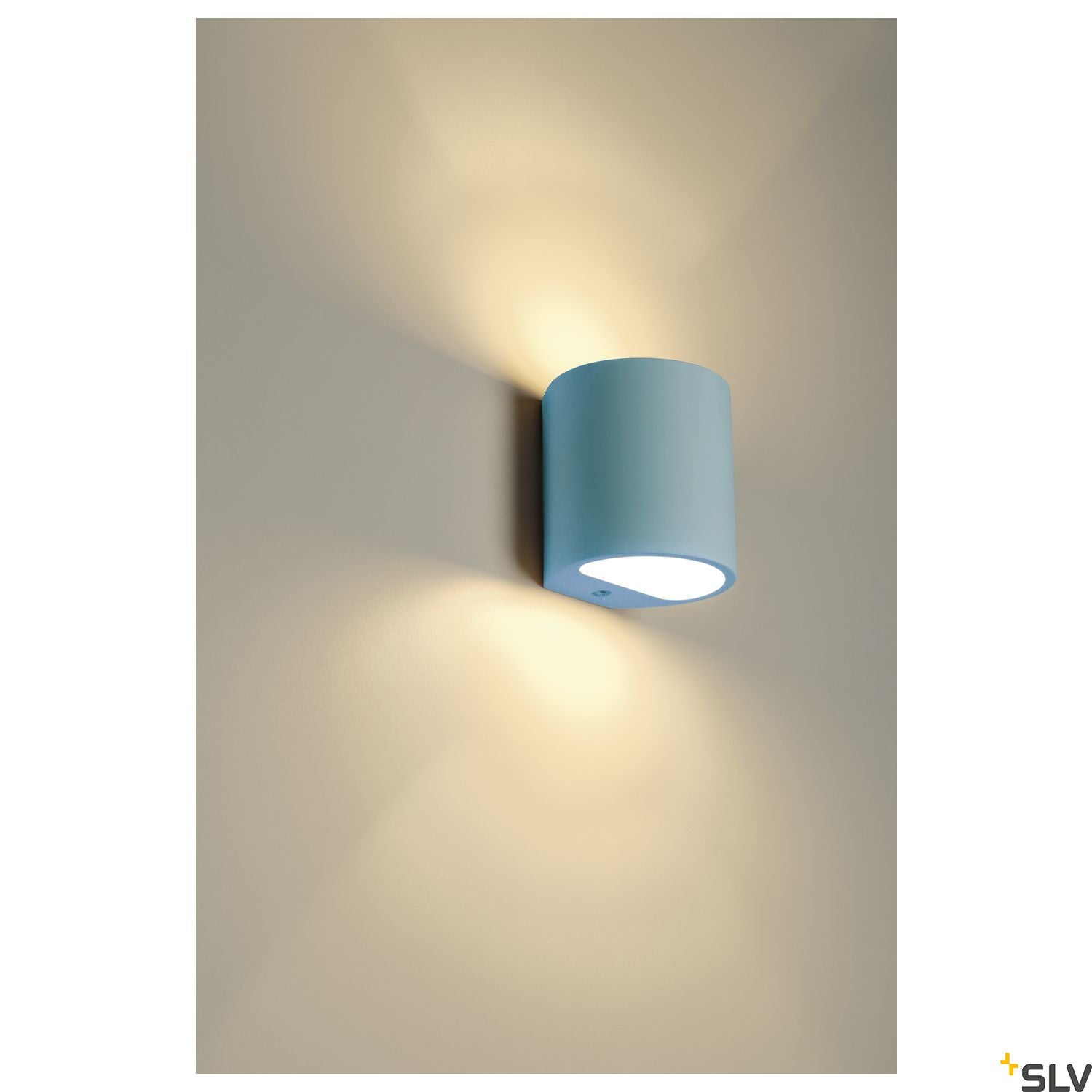SLV Plaster wall light, GL 104 ROUND, white plaster, G9, max. 42W 148016