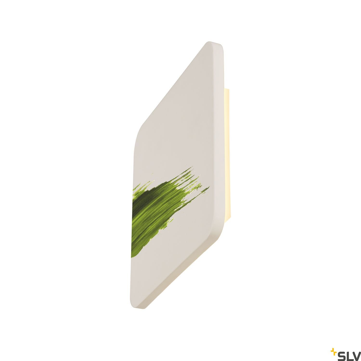 SLV Plaster SQUARE wall light, square, white plaster, 48 LED, 3000K 148019