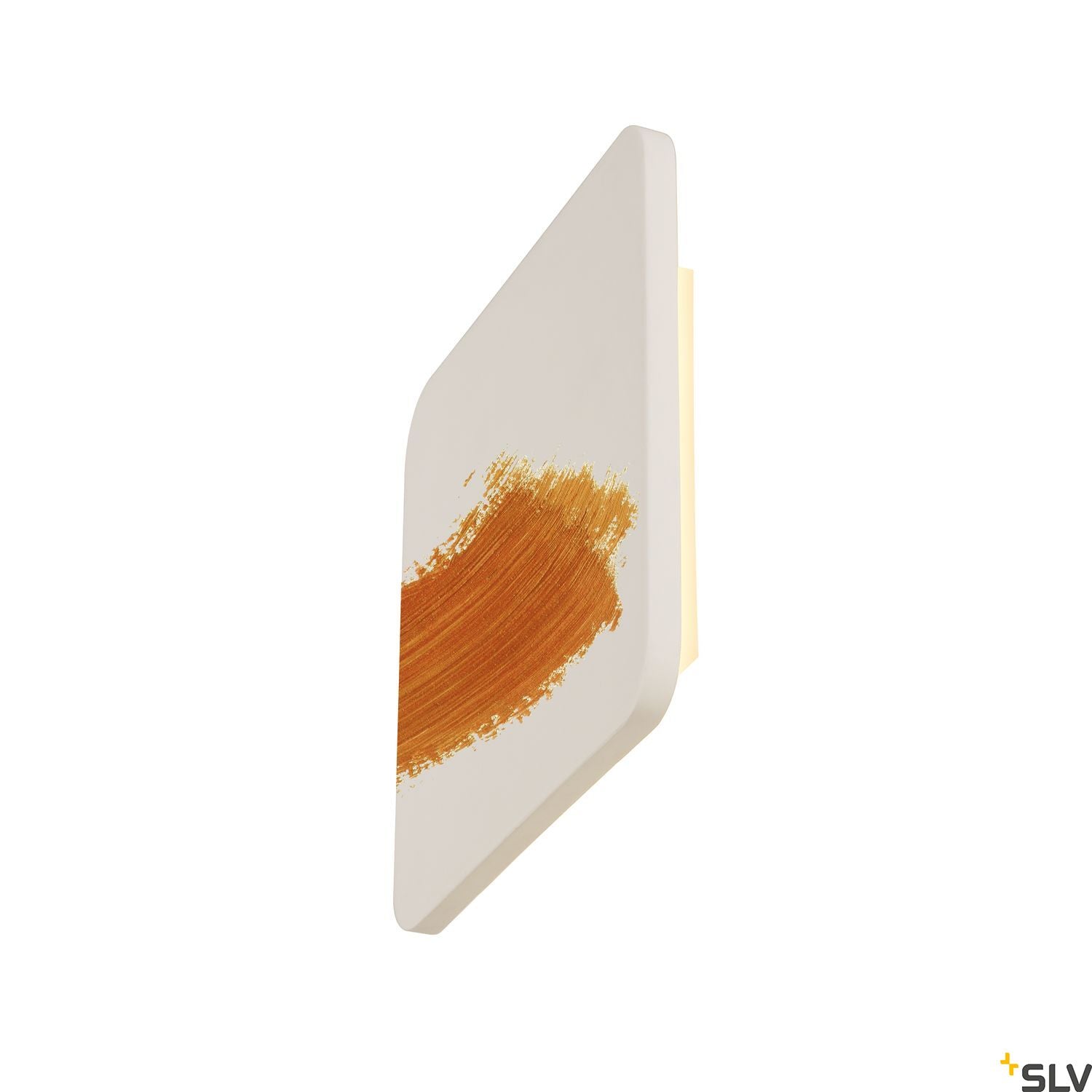 SLV Plaster SQUARE wall light, square, white plaster, 48 LED, 3000K 148019