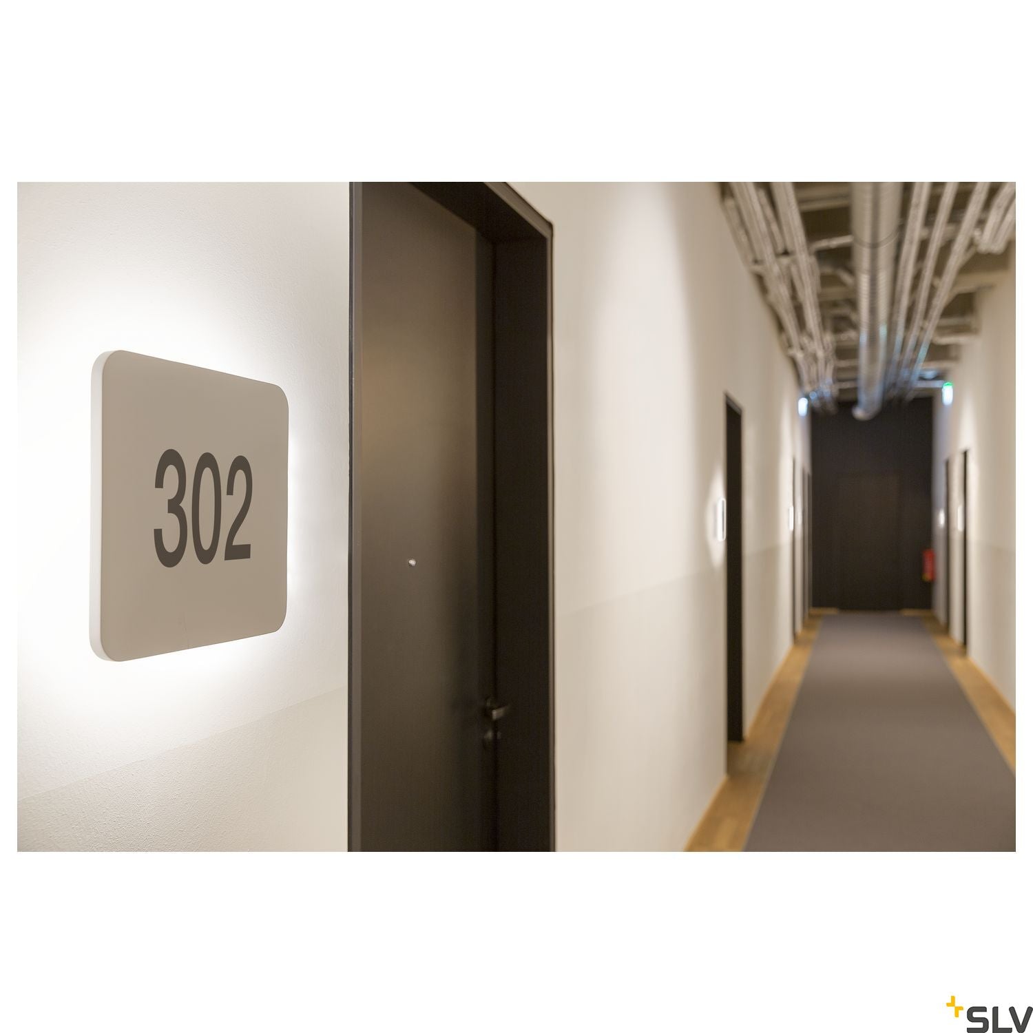 SLV Plaster SQUARE wall light, square, white plaster, 48 LED, 3000K 148019
