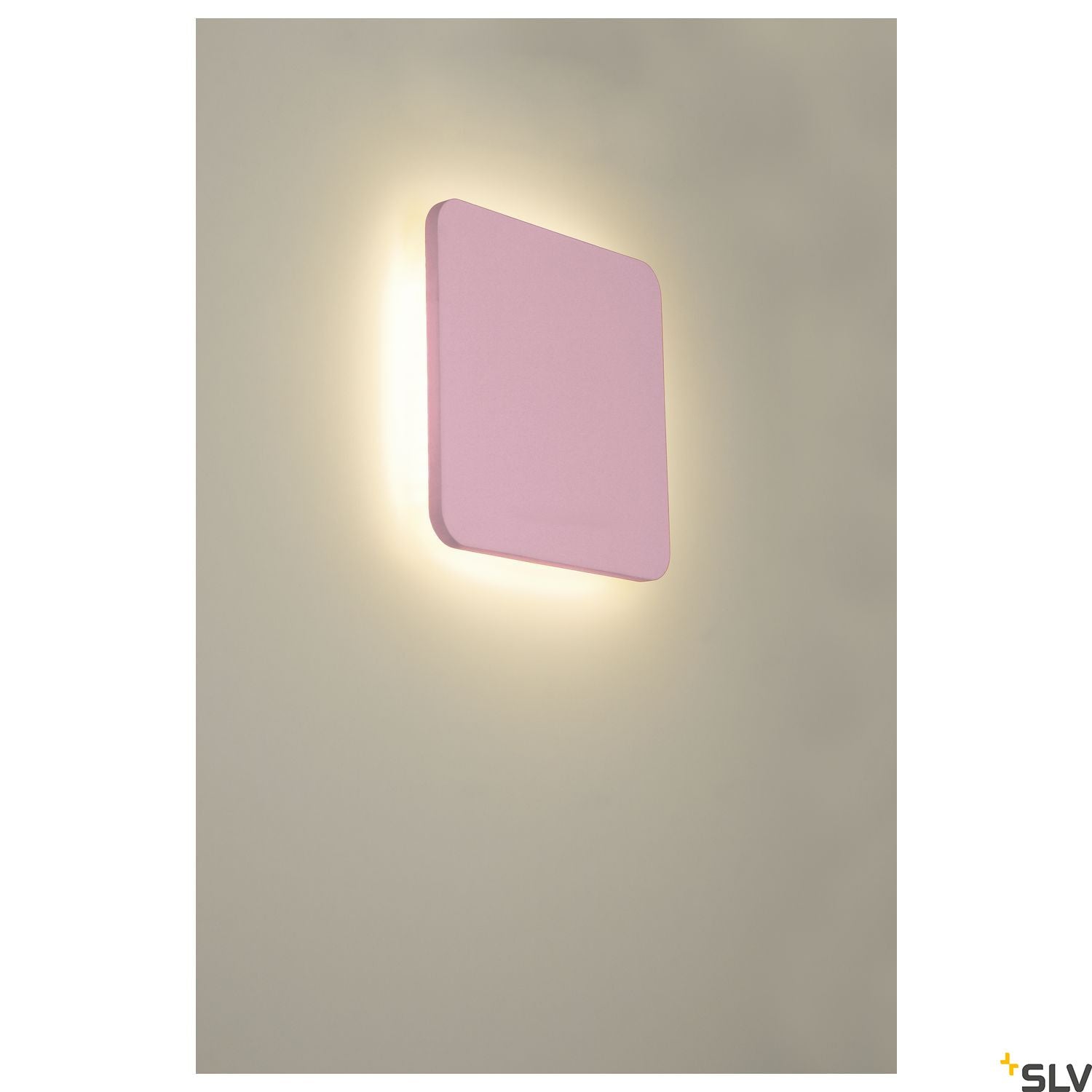 SLV Plaster SQUARE wall light, square, white plaster, 48 LED, 3000K 148019